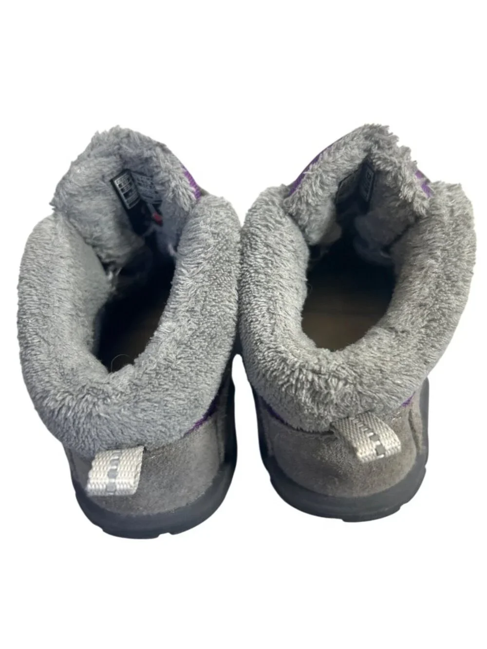 KEEN Knotch Chukka Toddler 7 Winter Boots Purple Gray Insulated Suede Outdoor
